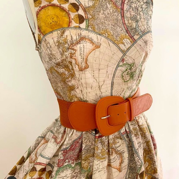 Retrolicious Dresses & Skirts - Retrolicious Maps Dress